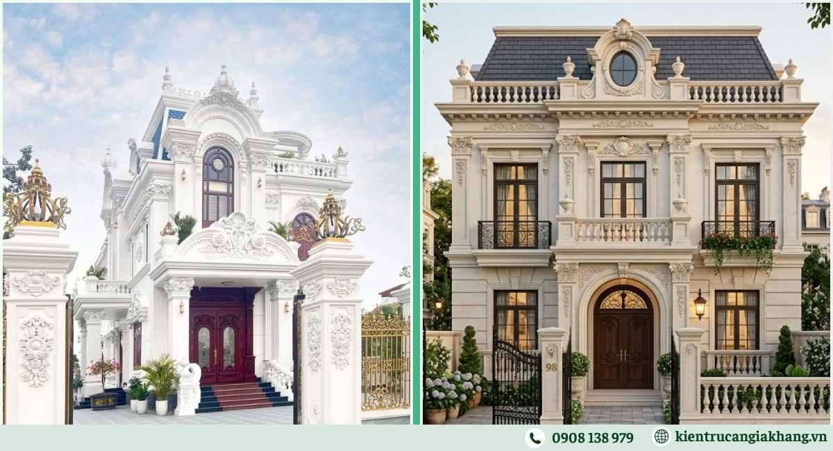 Nhà phố cổ điển 2 tầng