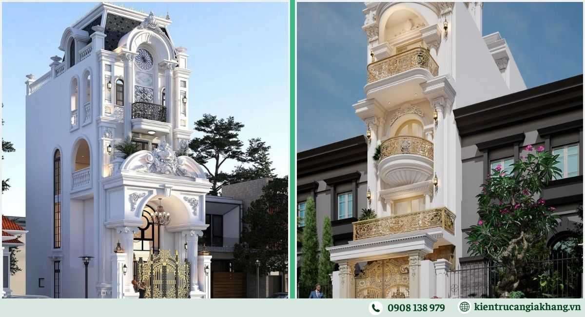 Nhà phố cổ điển mặt tiền 5m
