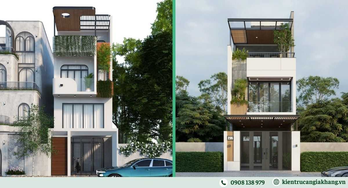 Mẫu nhà phố 3 tầng hiện đại