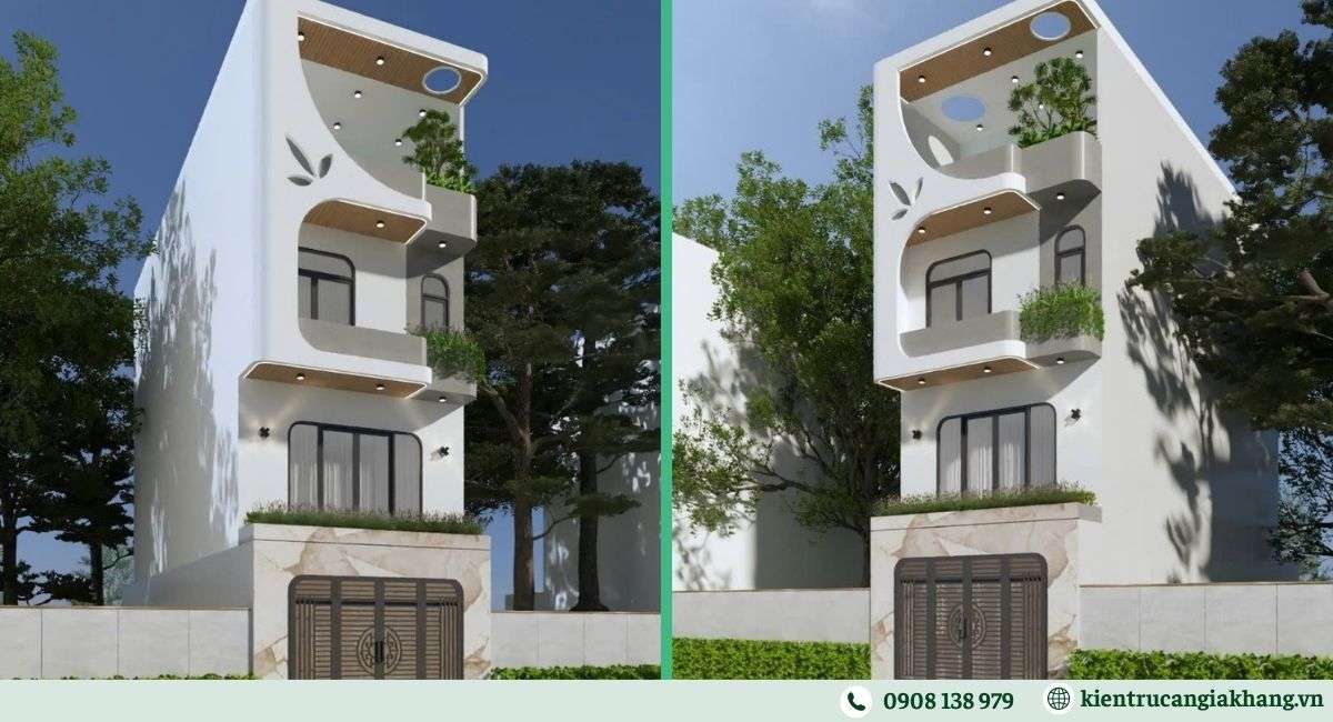 Mẫu nhà phố thông thoáng cho diện tích hẹp