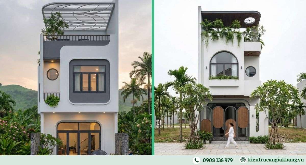 Mẫu nhà phố thông thoáng cho diện tích hẹp
