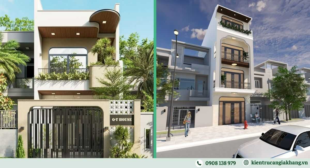 Nhà phố mặt tiền 5m tối ưu không gian