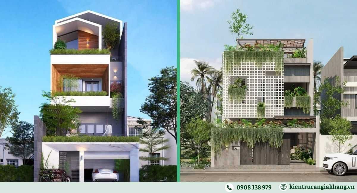 Nhà phố hiện đại không gian xanh