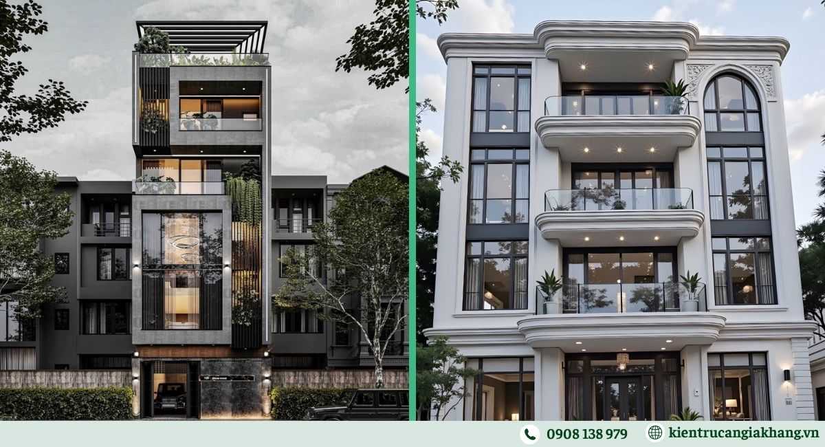 Nhà phố hiện đại phong cách sang trọng
