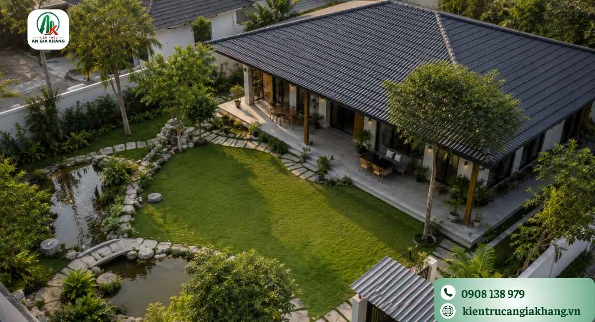 Mẫu nhà vườn cấp 4 nghỉ dưỡng cuối tuần