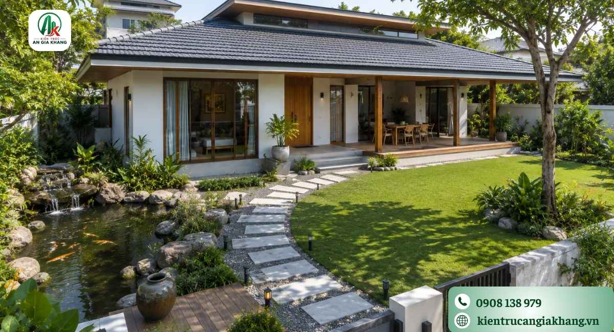 Thiết kế nhà vườn cấp 4 đẹp và tiện nghi