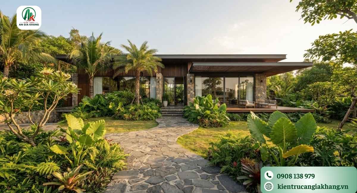thiết kế nhà vườn cấp 4 khoa học
