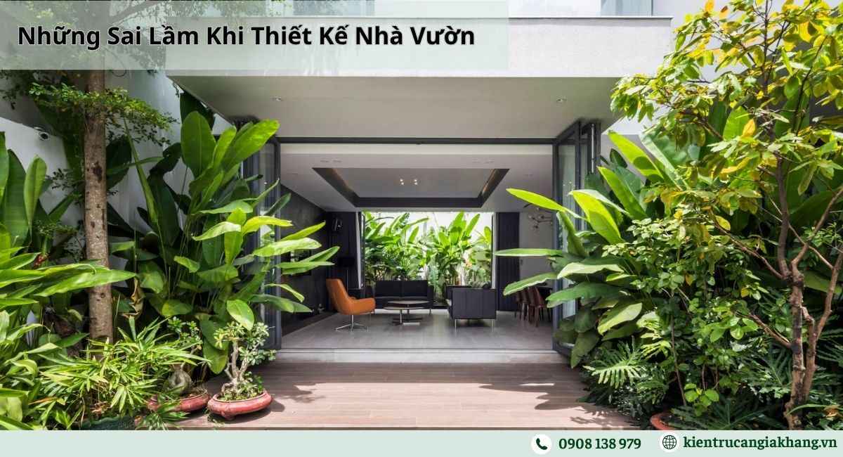 Những sai lầm phổ biến khi thiết kế nhà vườn