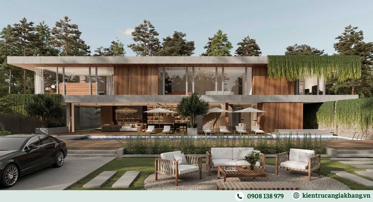 Thiết kế biệt thự nhà vườn sang trọng