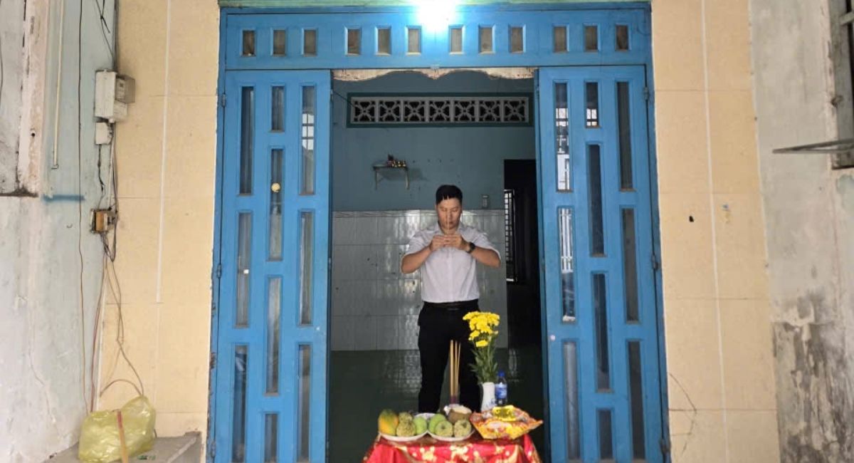 Nhà cũ trước khi xây mới tại Hóc Môn