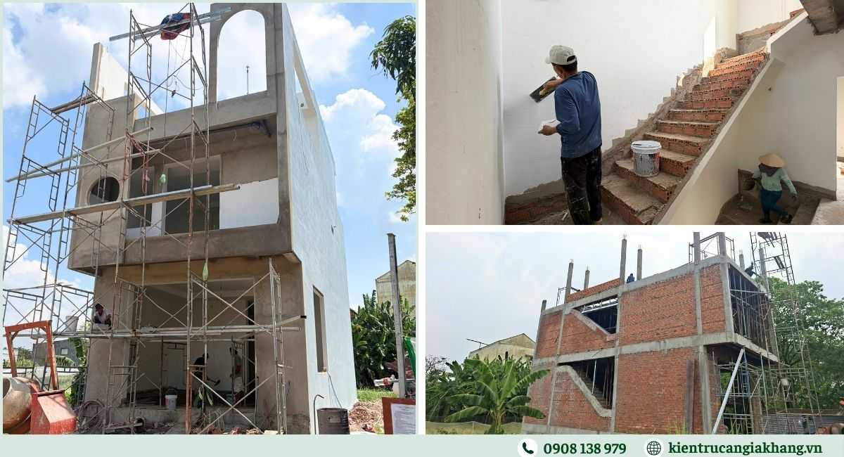 Chi phí xây nhà 1 trệt 1 lầu trọn gói 
