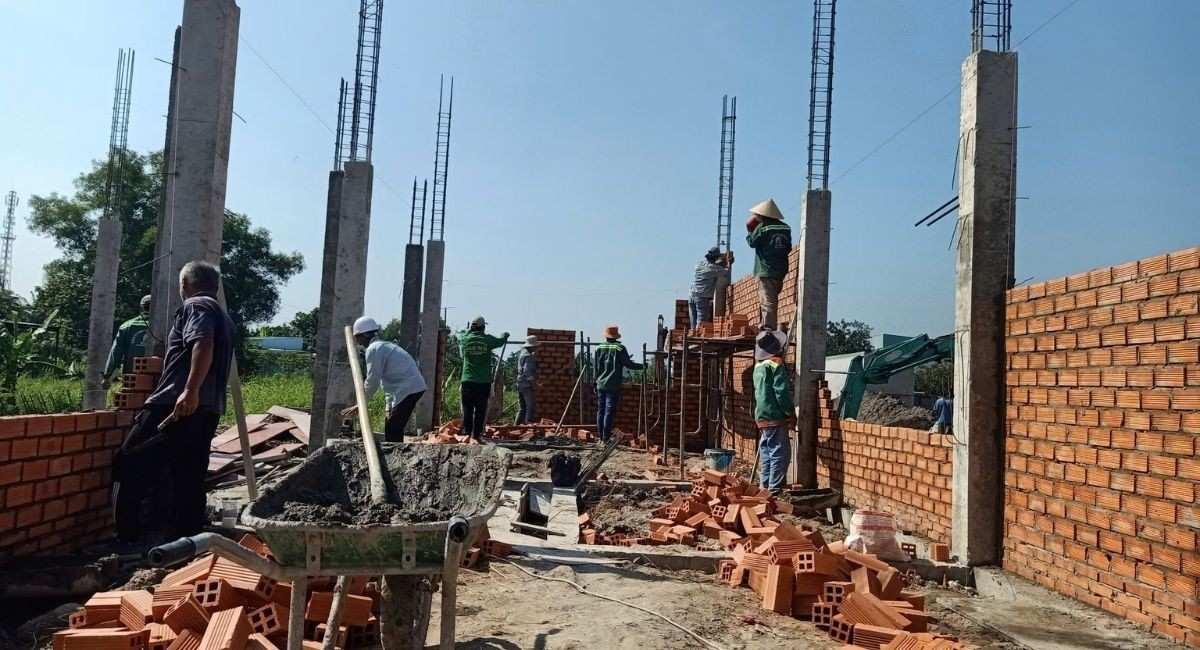 Quy trình xây nhà phần thô
