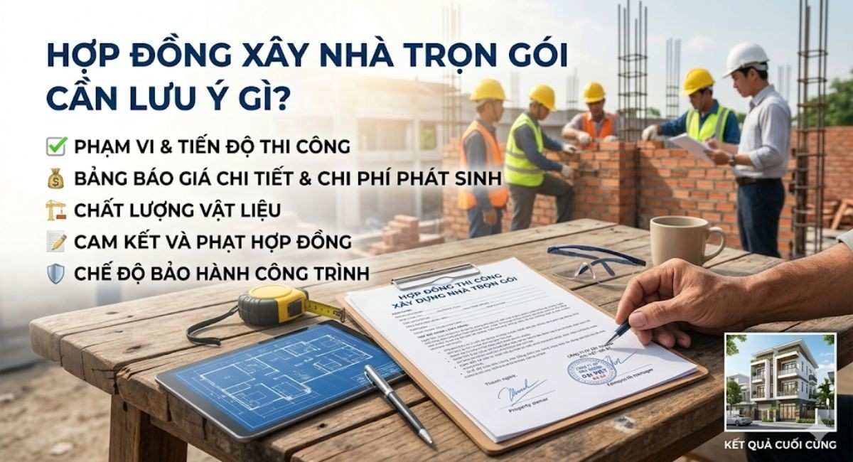 Hợp đồng xây nhà cần lưu ý gì?