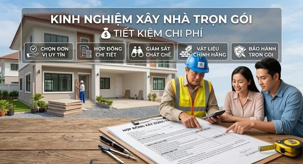Kinh nghiệm xây nhà trọn gói tiết kiệm chi phí