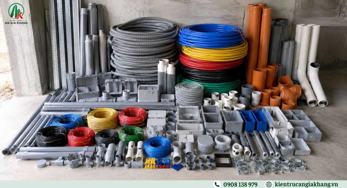 Vật tư hệ thống điện nước âm