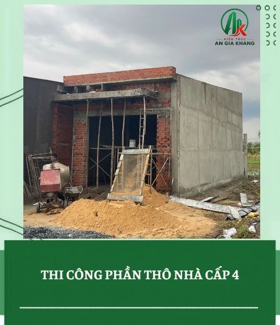 Xây nhà cấp 4 phần thô: Hạng mục, đơn giá và kinh nghiệm tối ưu chi phí